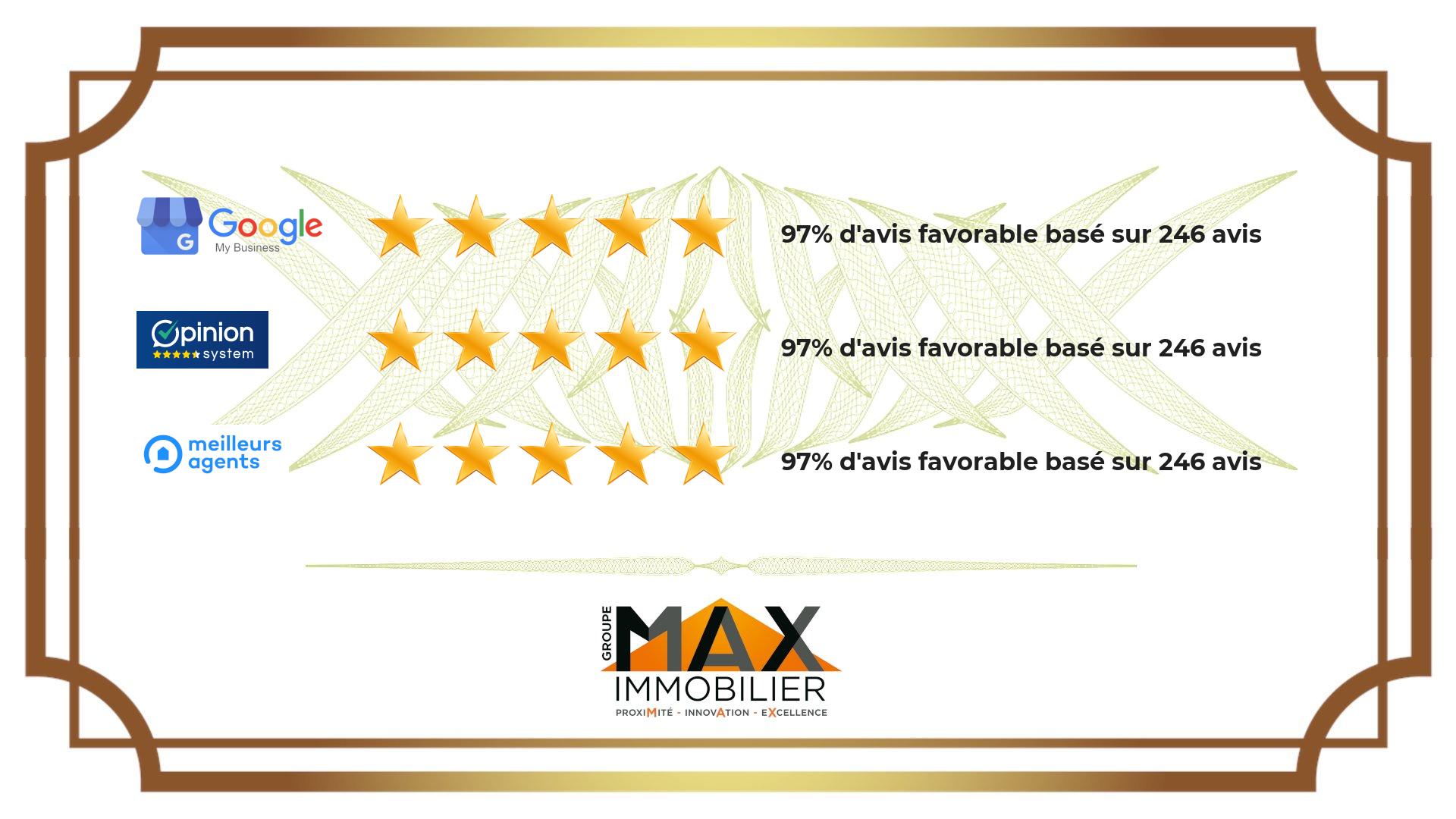 Les avis sur MAX immobilier