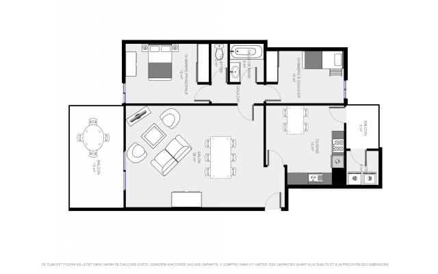 plan d'un appartement f3