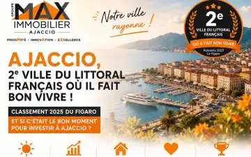 Ajaccio, 2e ville du littoral français où il fait bon vivre (palmarès Le Figaro 2026)