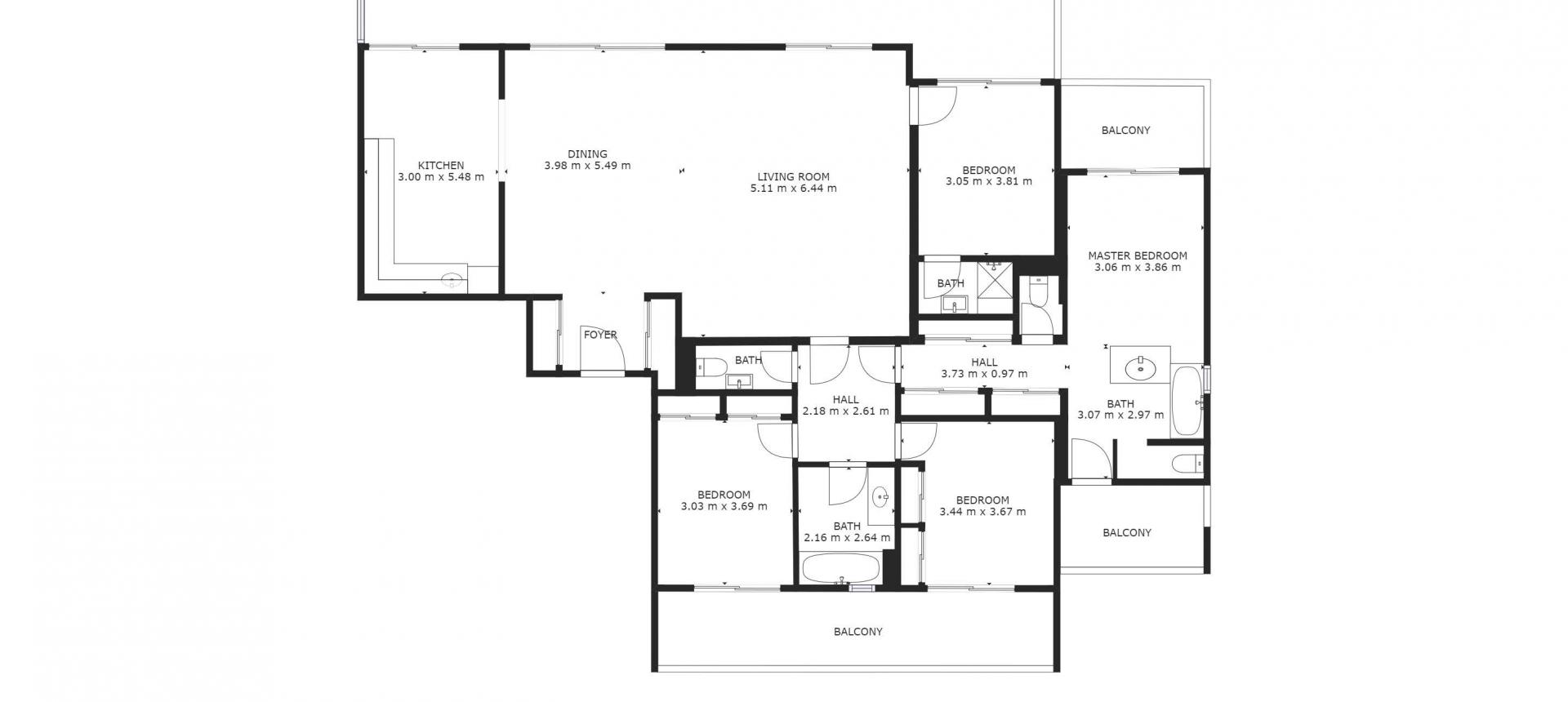 F5 à vendre vue mer Ajaccio plan