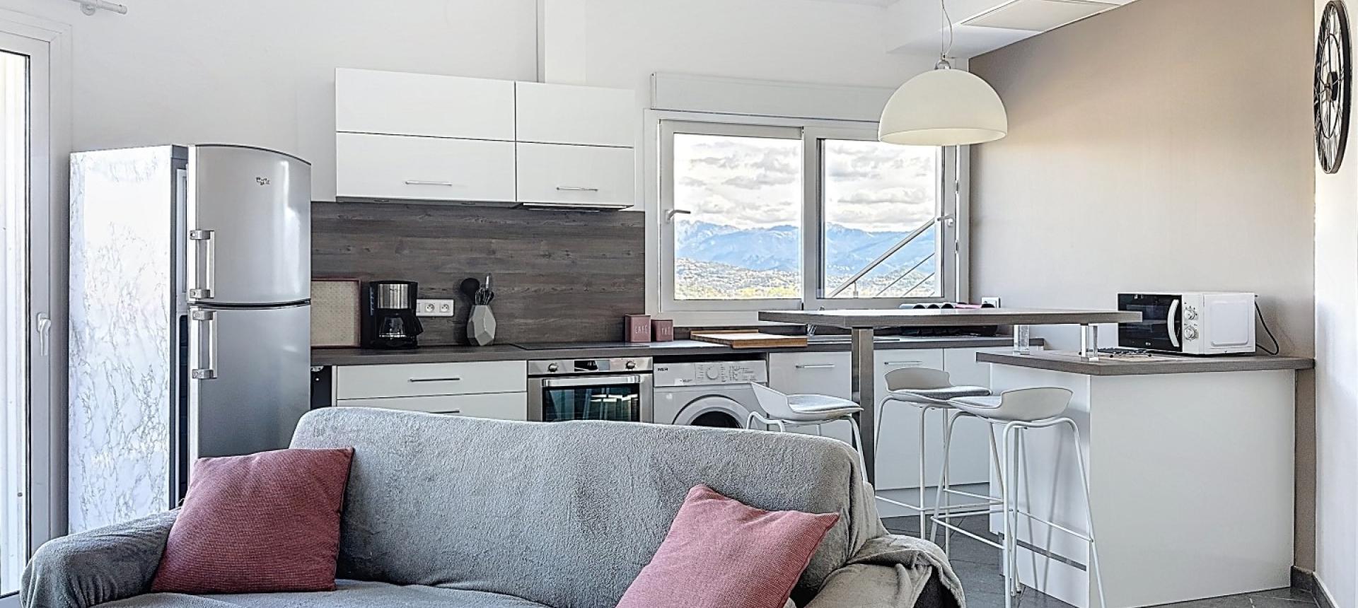 F2 meublé à louer secteur Aspretto à Ajaccio