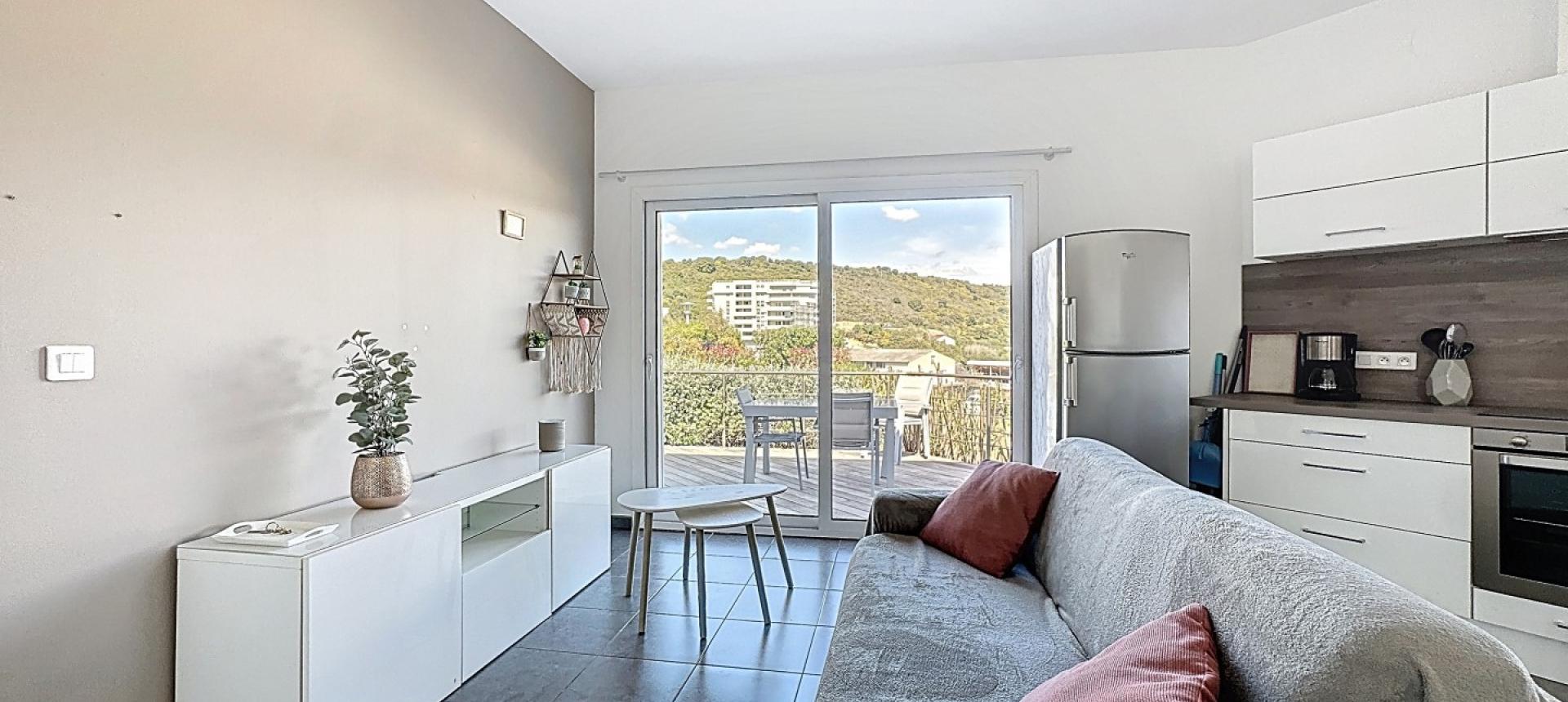 F2 meublé à louer secteur Aspretto à Ajaccio