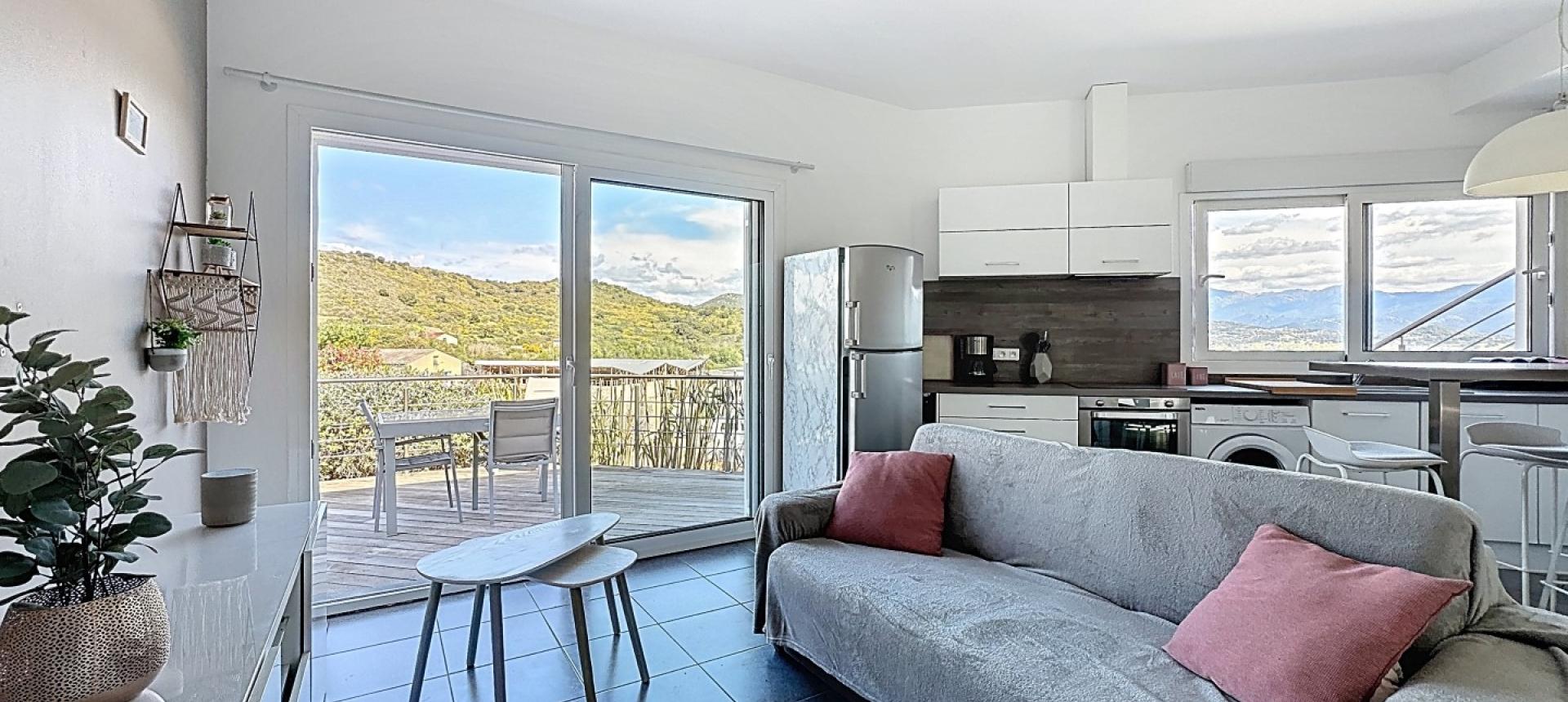 F2 meublé à louer secteur Aspretto à Ajaccio