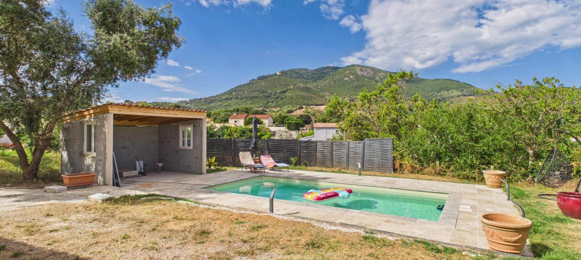 A VENDRE VILLA F5 ET F3 AVEC PISCINE - CASTAGNOLA  - ALATA