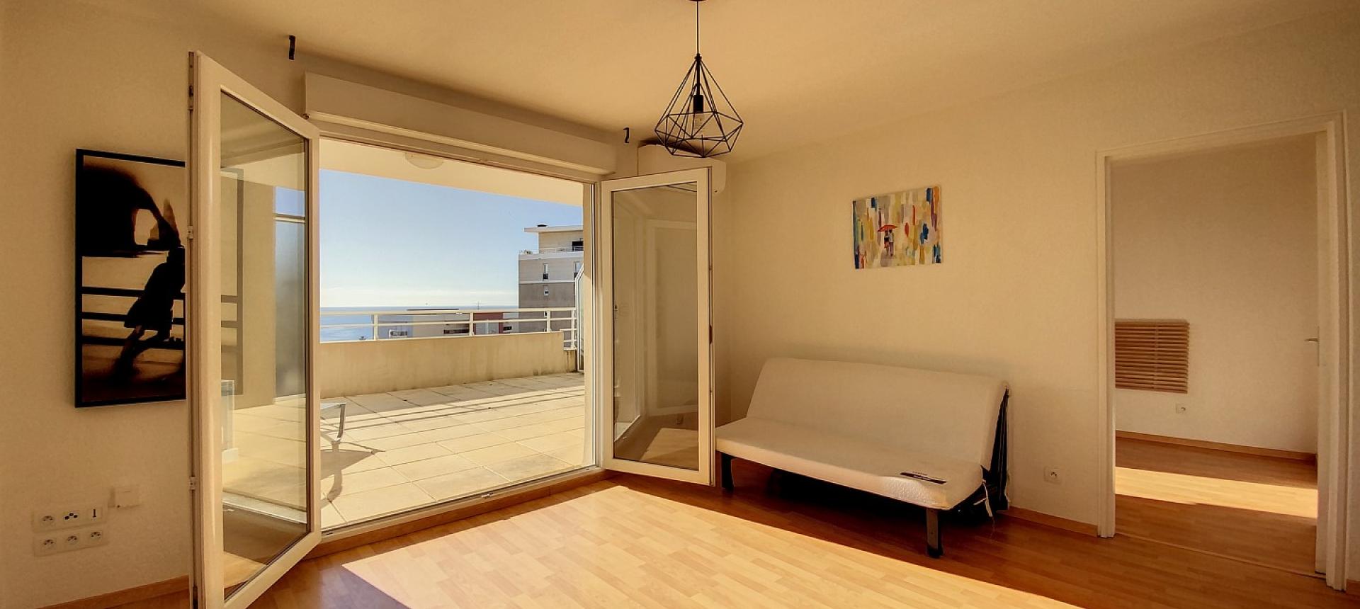 VENTE F2 VUE MER RESIDENCE PARC LUCIE - AJACCIO