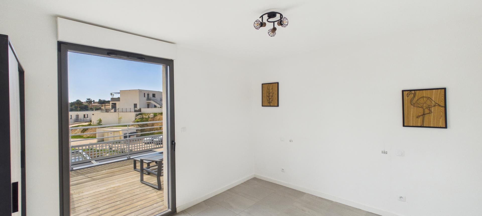 A Vendre appartement F2 Porticcio avec grande terrasse résidence récente