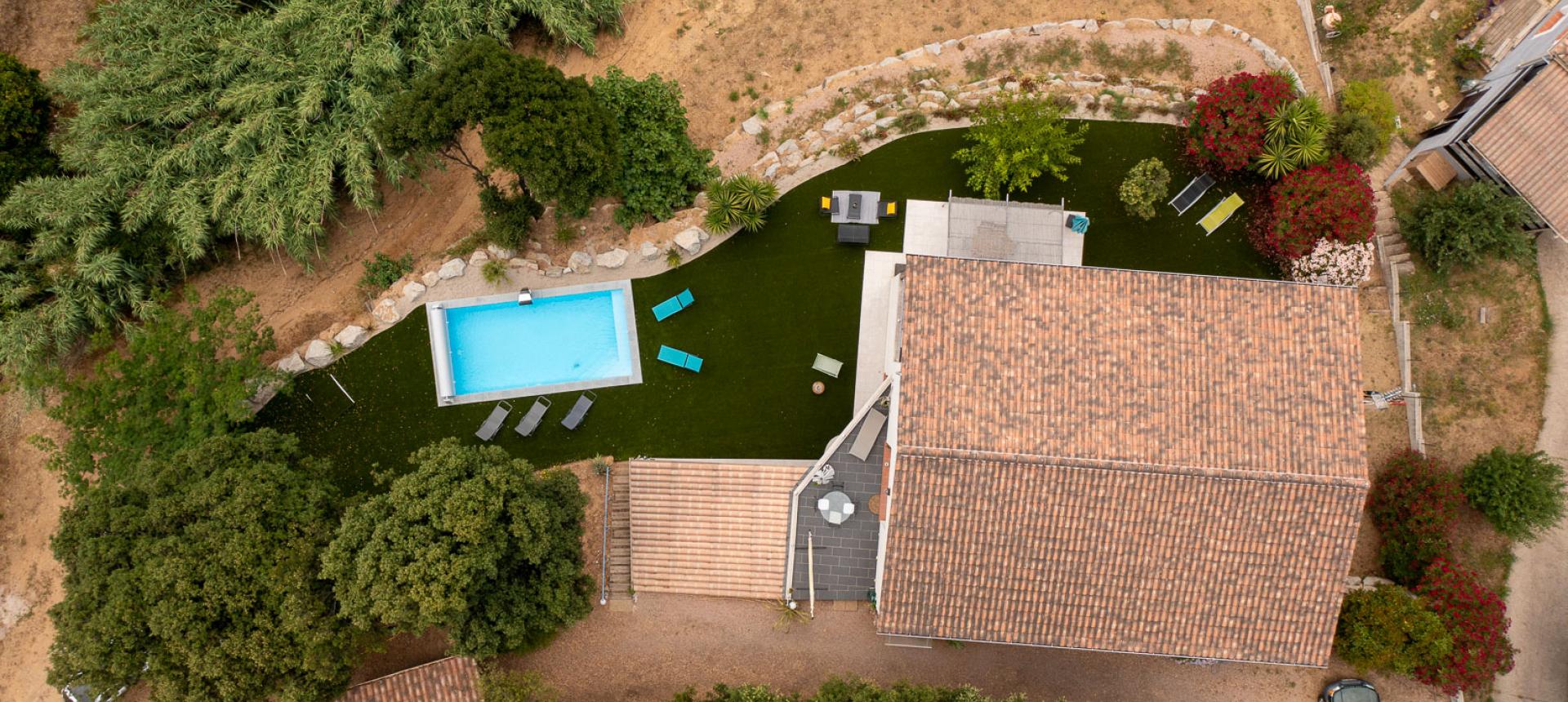 Villa à vendre proche Ajaccio - San Benedetto - Vue drone