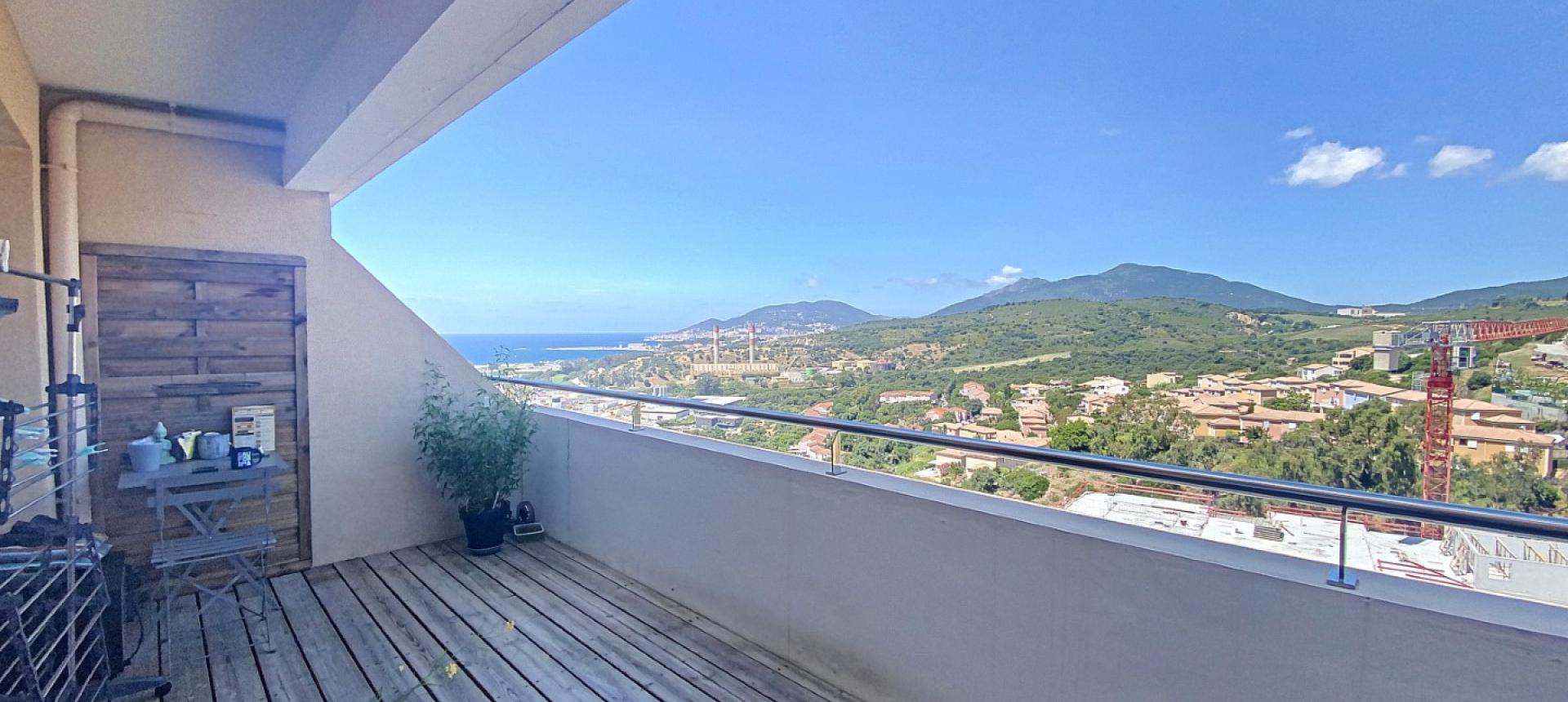 Appartement F2 à vendre vue mer au Vazzio - Ajaccio