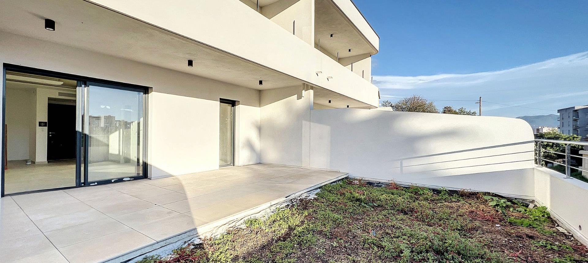 F2 neuf avec jardin à vendre à Ajaccio - Parc Aurancia