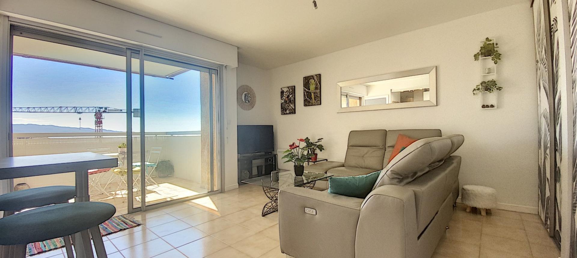 VENTE APPARTEMENT F2 - VUE MER - RESIDENCE ALZO DI SOL