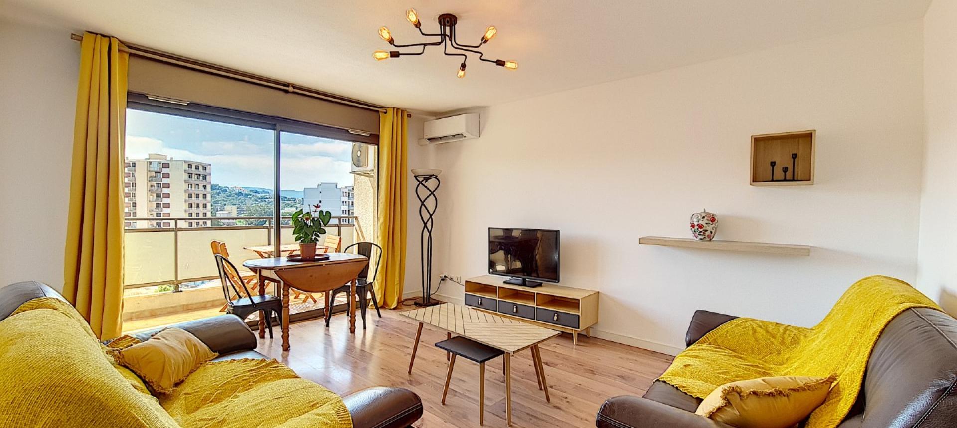 Appartement F2 dernier étage à vendre Résidence Les Terrasses d'Ajaccio