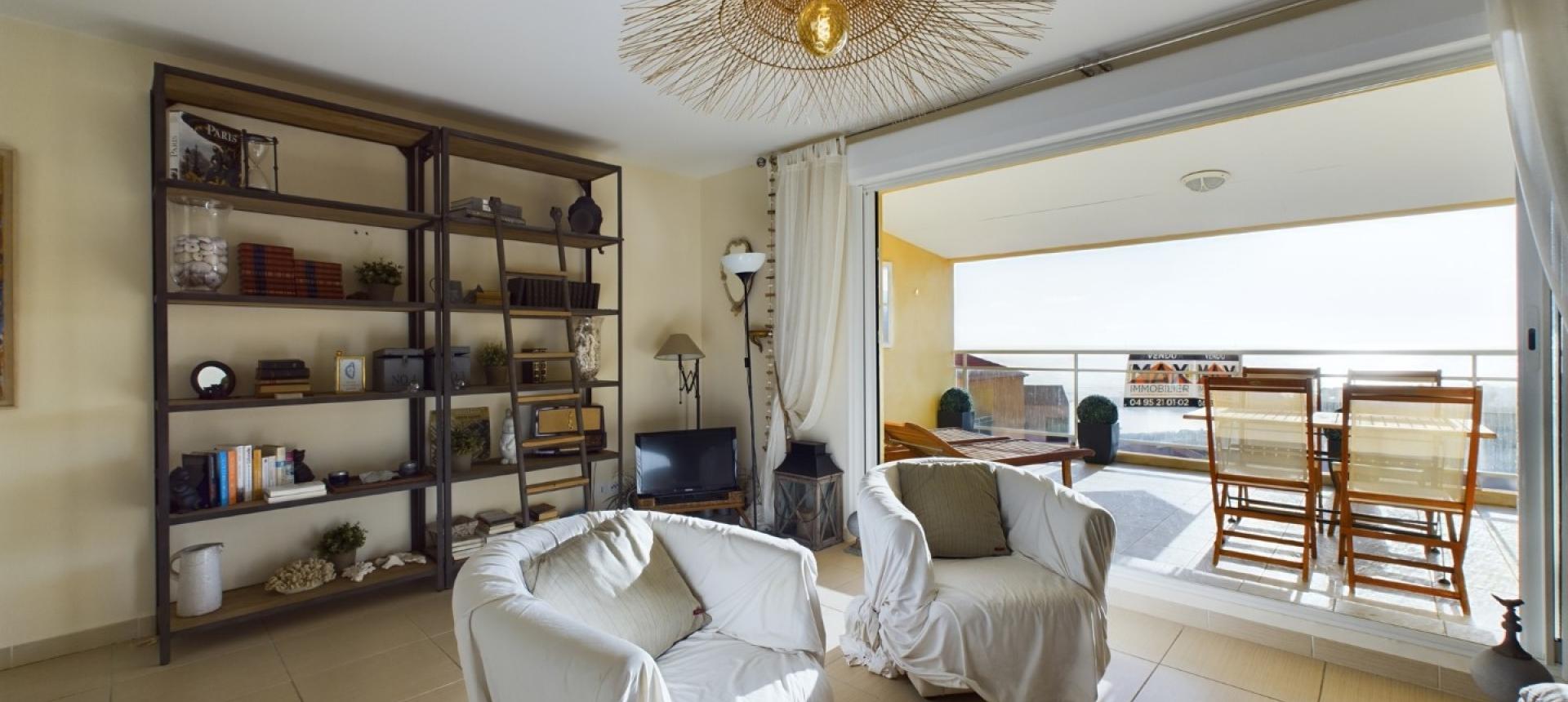 F3/4 duplex vue mer à Vendre à Ajaccio - Santa Lina