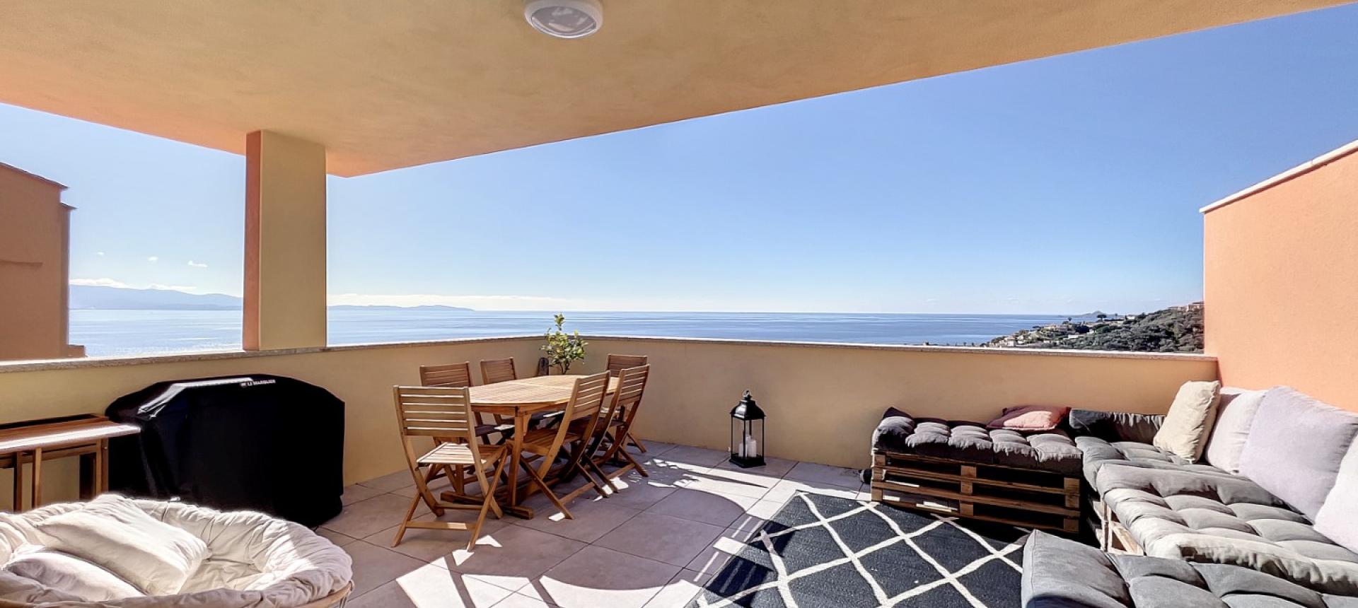 Appartement F3 à l'achat Santa Lina avec vue mer - AJACCIO