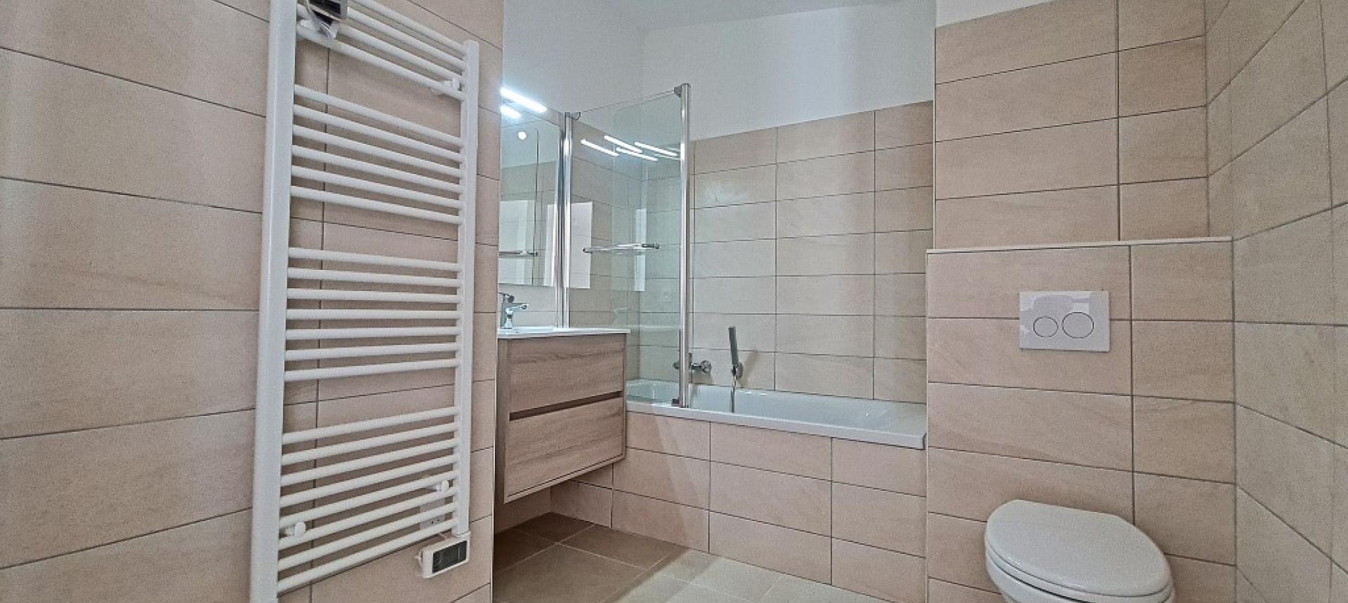 F3 à louer l'Alivettu salle de douche 