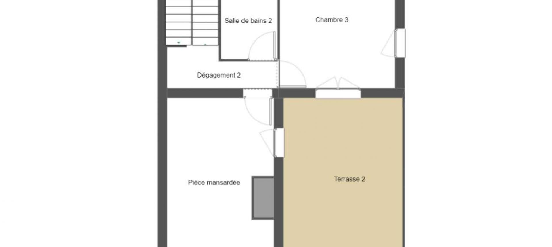 F4 duplex vue mer à vendre à Ajaccio - Aspretto