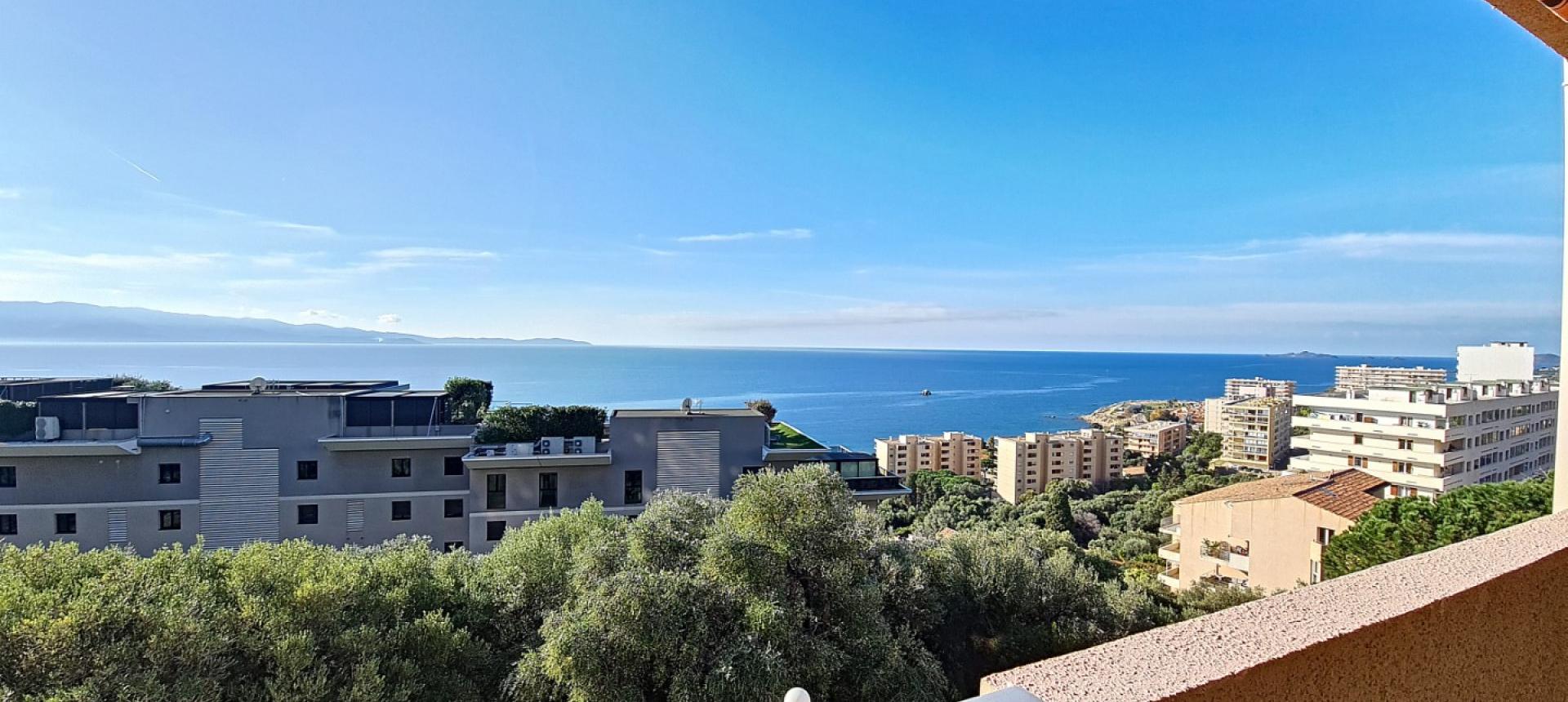 AJACCIO - VENTE APPARTEMENT F4 - TERRASSE VUE MER