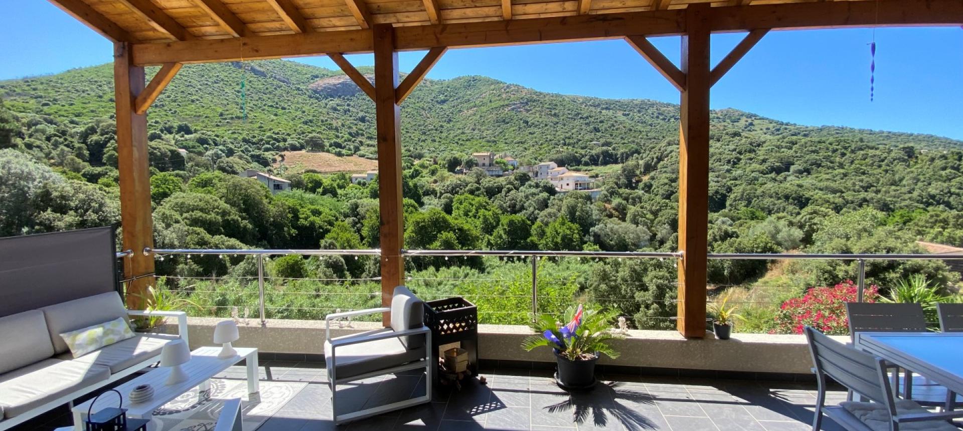Villa à vendre proche Ajaccio - San Benedetto - Vue terrasse 1 - RDC 