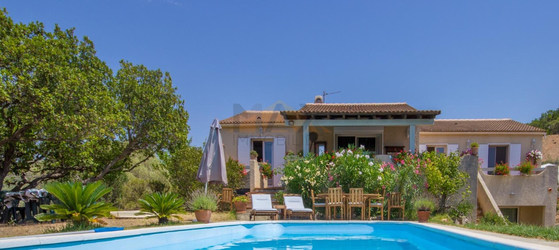 En Corse, à Pietrosella, Vente d'une Villa F5