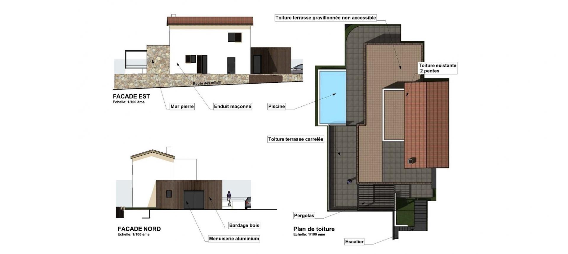 Maison à rénover à vendre route des Milelli à Ajaccio