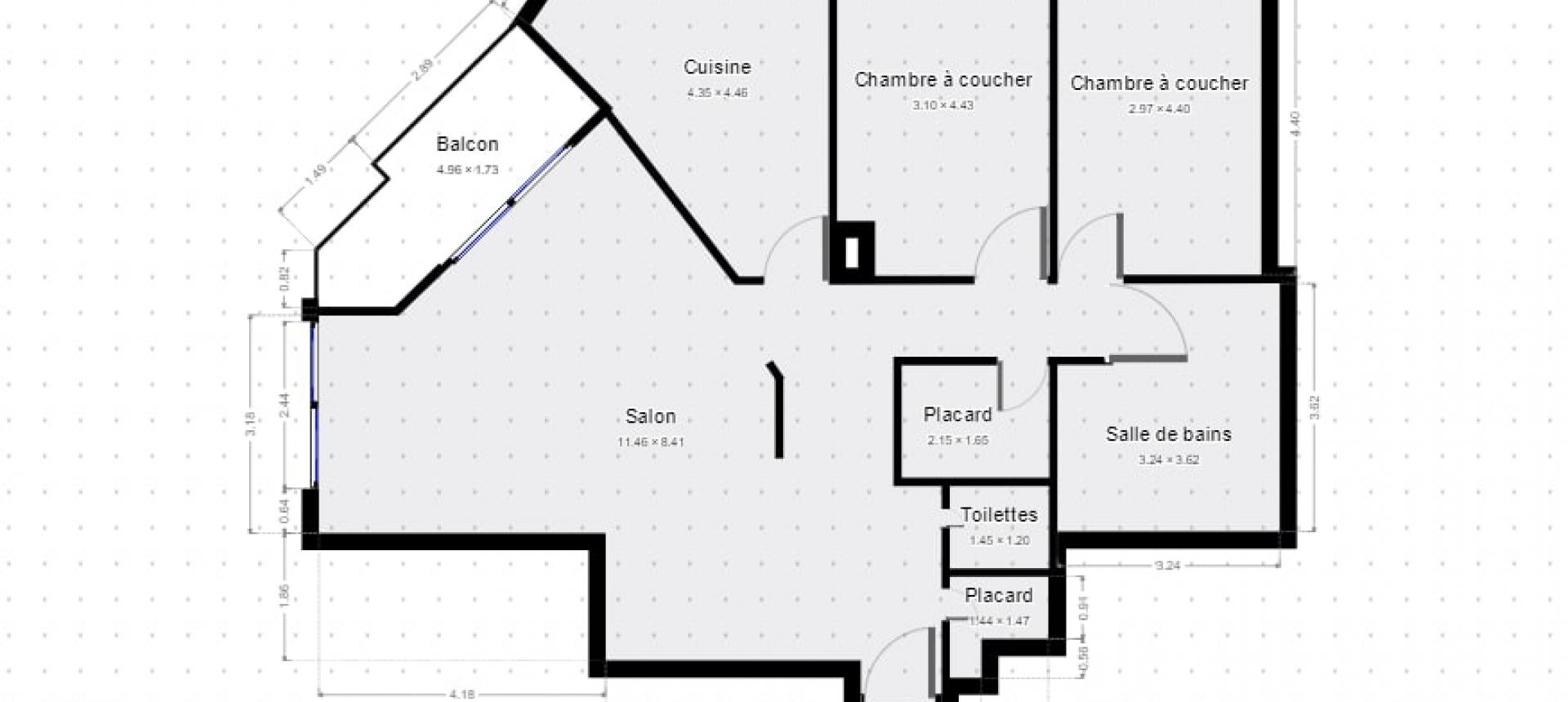 F3 Quartier des étrangers  Ajaccio - Plan