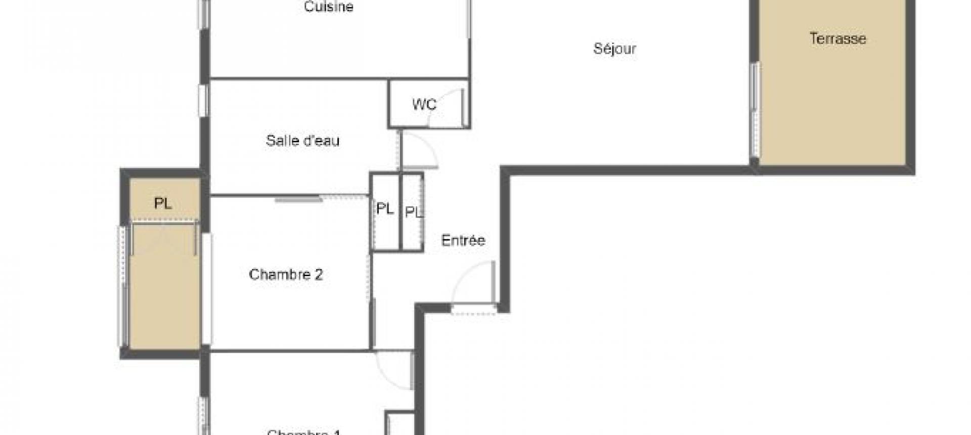 Vente appartement F3 route des sanguinaires à Ajaccio