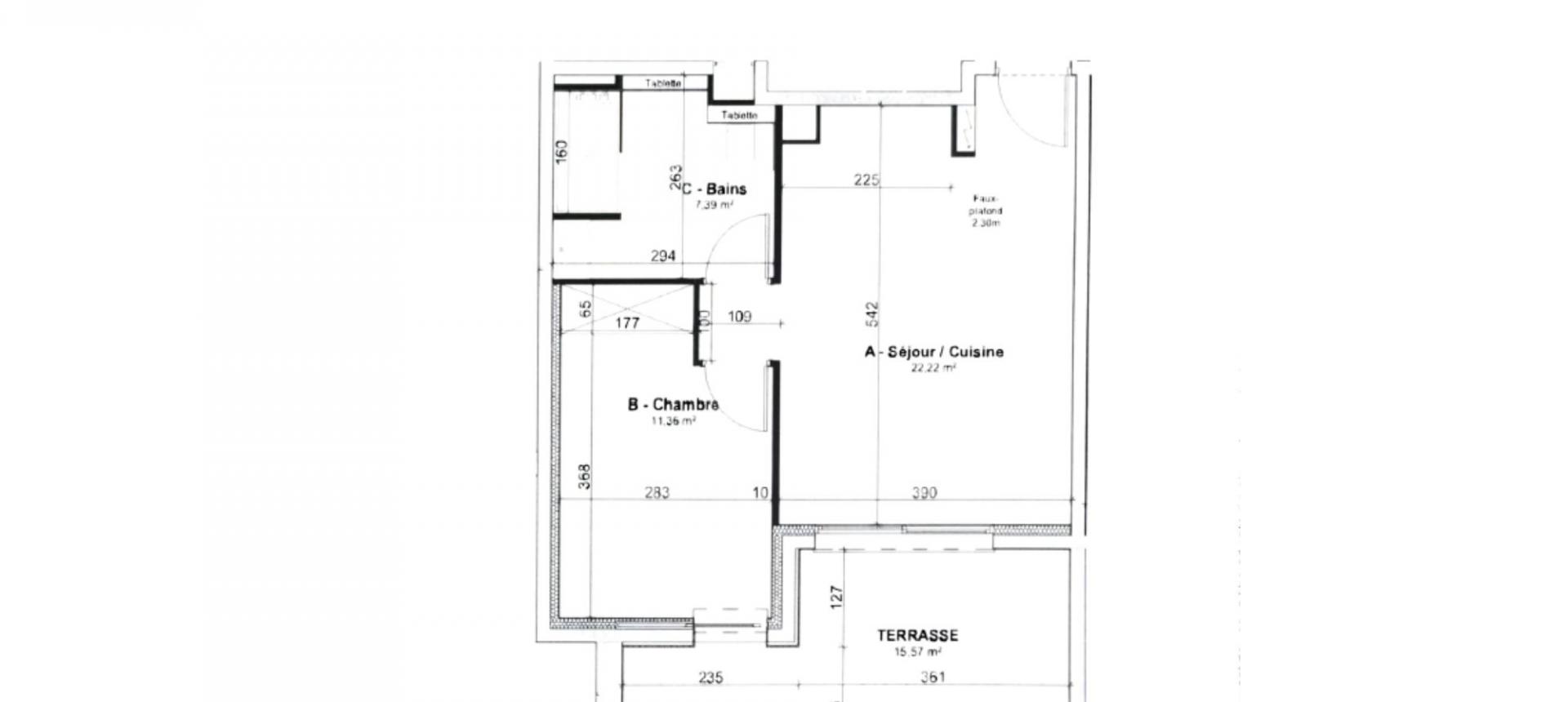 Appartement F2 en vente à Ajaccio, résidence Parc Aurancia