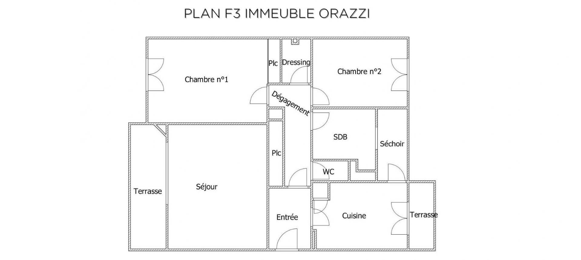 VENTE APPARTEMENT F3 SECTEUR PIETRALBA - AJACCIO