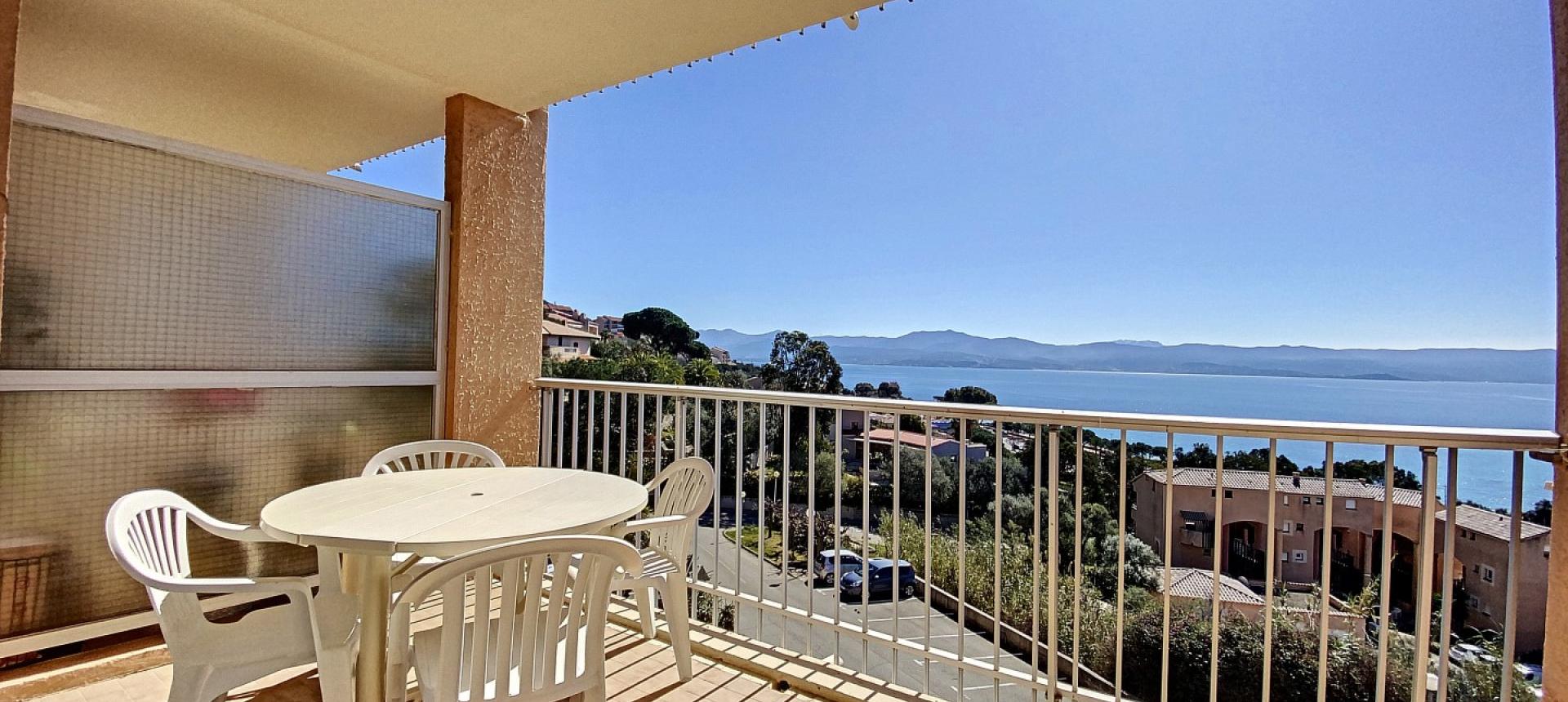 Vente studio vue mer Route des Sanguinaires - Ajaccio