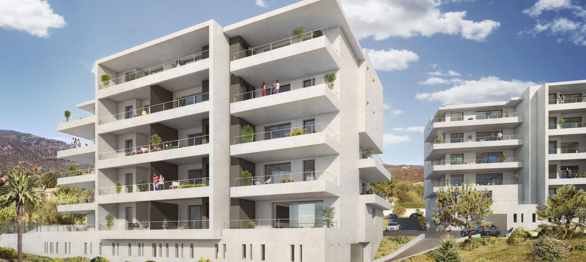 F2 neuf à louer le Parc Aurancia  immeuble 
