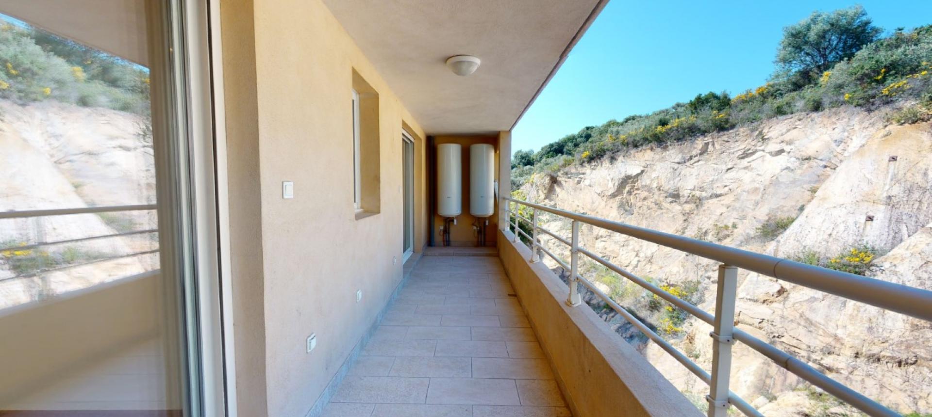 F5 à vendre vue mer Ajaccio loggia