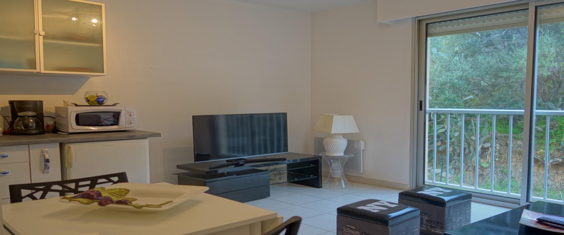 A louer F2 meublé Sanguinaires sejour