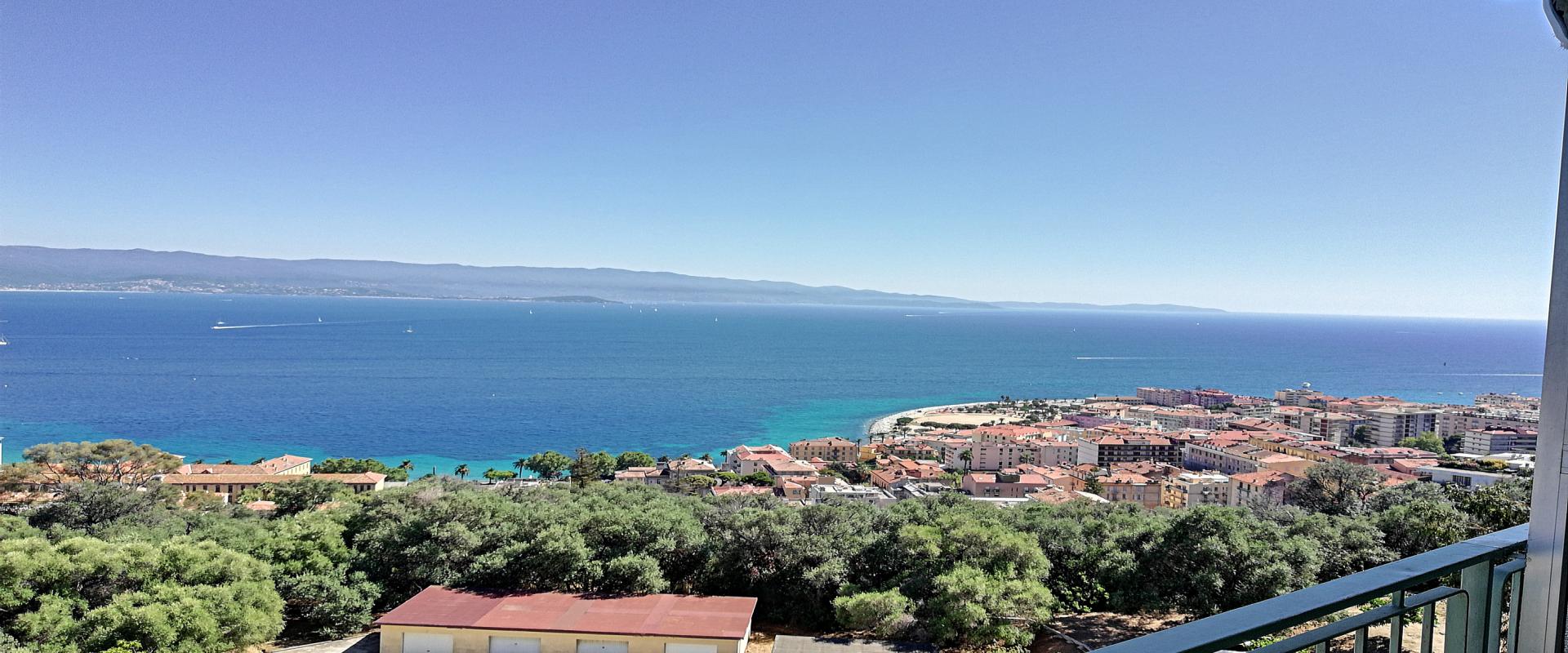 Appartement F3 VUE MER PANORAMIQUE PARC Belvédère AJACCIO