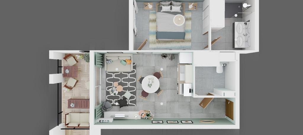 En Corse, à Ajaccio, Vente d'un T2, Programme Immobilier Neuf LA PALMERAIE