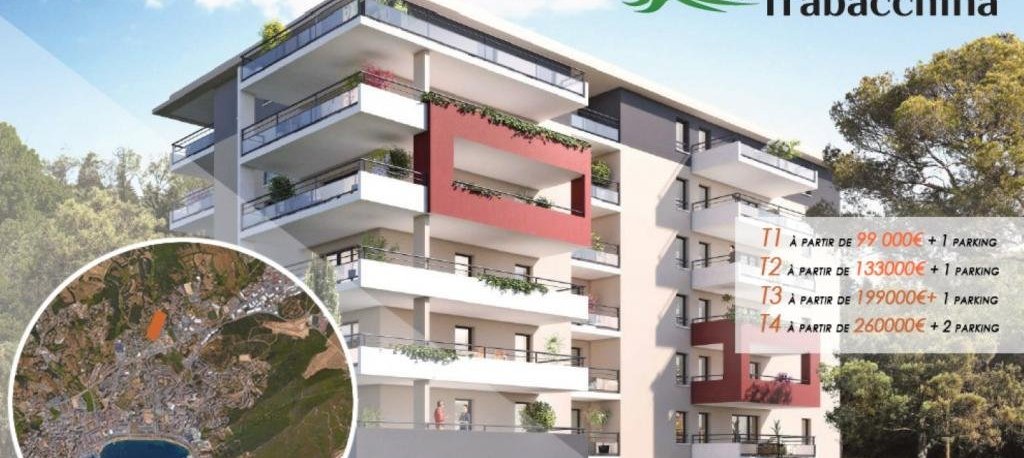 Les Jardins de TRABACCHINA, nouveau programme neuf, secteur ROCADE Ajaccio,