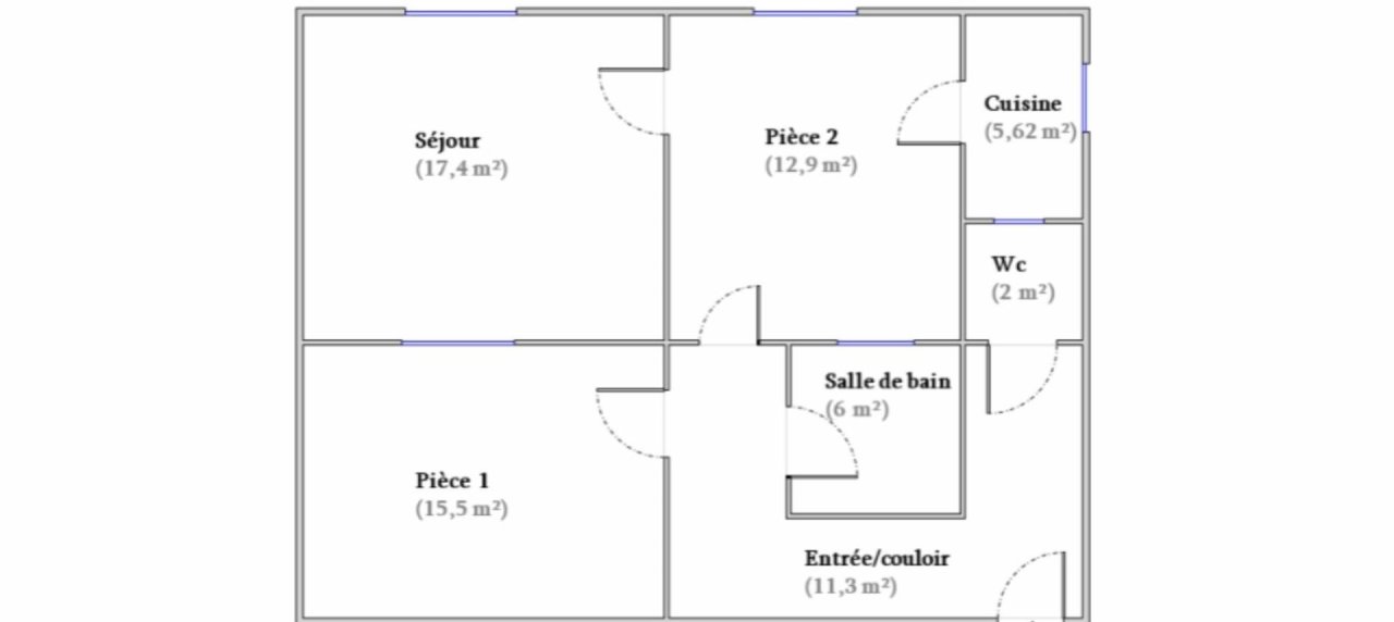 F2 à vendre à Ajaccio - Rue Michel Bozzi